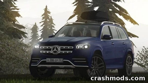 Mercedes-Benz GLS 450 2020 – Luxury SUV with Ambient Lighting City Car Driving mod screenshot