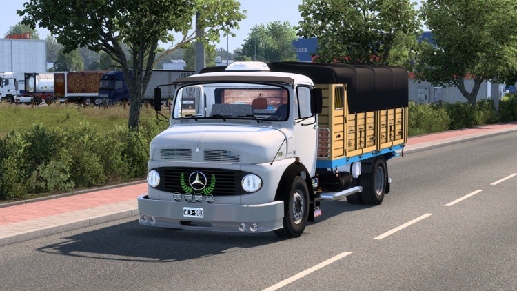 Mercedes-Benz L 1114 – 1983 Semi-Cab Truck with OM 352 Engines Euro Truck Simulator 2 mod screenshot