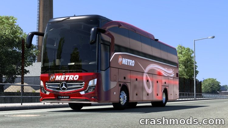 Mercedes-Benz New Travego 15 SHD – Coach Bus Euro Truck Simulator 2 mod screenshot