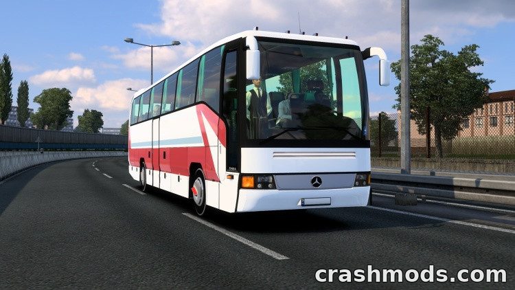 Mercedes-Benz O404 – Classic Coach with Passengers Euro Truck Simulator 2 mod screenshot