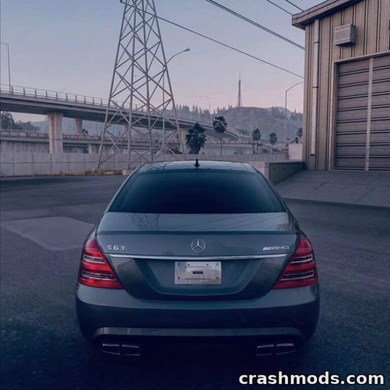 Mercedes-Benz S-Class W221 – Luxury Sedan with 37 Configurations BeamNG.drive mod screenshot