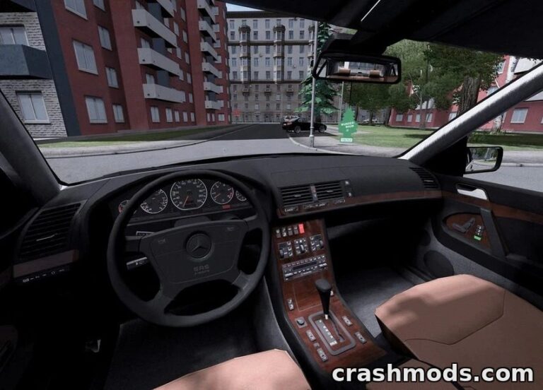 Mercedes-Benz S350D W140 – Luxury Sedan with Updated Physics City Car Driving mod screenshot