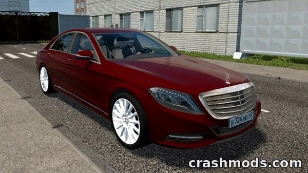 Mercedes-Benz S500 (W222) – Rear-Drive Luxury Sedan City Car Driving mod screenshot