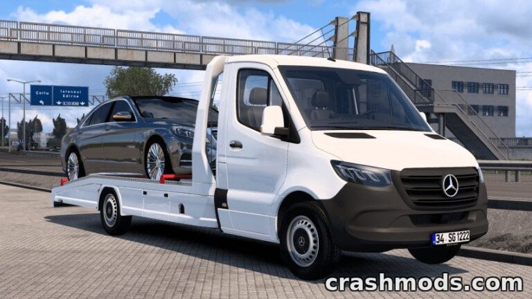Mercedes-Benz Sprinter Megamod – Van with AMG and Brabus Styles Euro Truck Simulator 2 mod screenshot