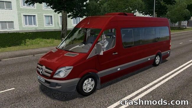 Mercedes-Benz Sprinter 313 CDI – Long-Base Passenger Minibus City Car Driving mod screenshot