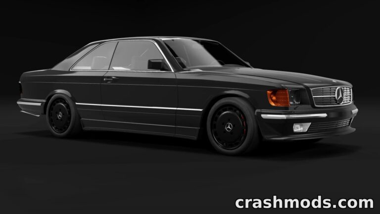 Mercedes-Benz W126 560SEC C126 – Classic Coupe Car Addon BeamNG.drive mod screenshot