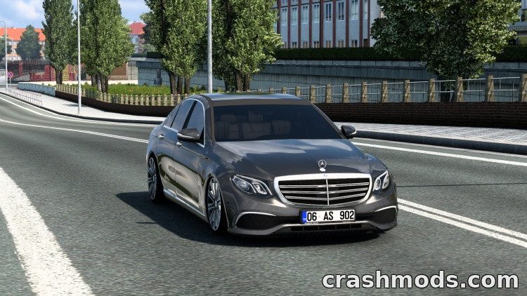 Mercedes-Benz W213 – Sedan with Ambient Lighting Euro Truck Simulator 2 mod screenshot