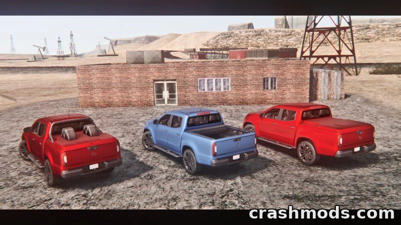 Mercedes-Benz X-Class – Detailed Pickup with Working Lights – screenshot 7