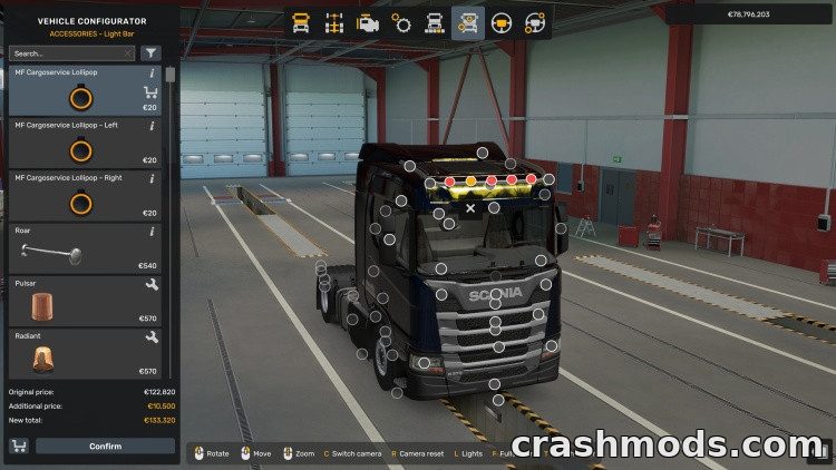 MF Cargoservice Lollipop – Spanish Style Amber Marker Light – screenshot 2