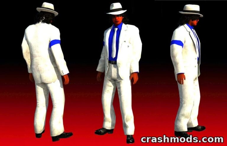 Michael Jackson Smooth Criminal – Celebrity Character Skin GTA San Andreas mod screenshot