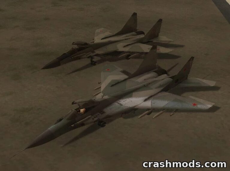 Mig-29 Fulcrum – Detailed Russian Fighter Jet Add-on GTA San Andreas mod screenshot