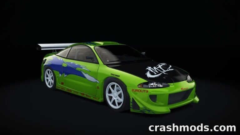 Mitsubishi Eclipse Fast and Furious – Movie Car with Neon Assetto Corsa mod screenshot