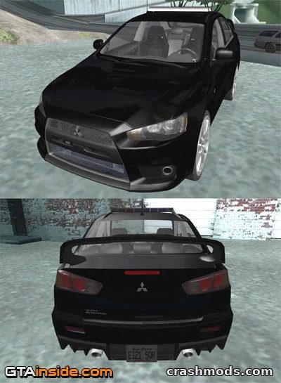 Mitsubishi Lancer Evolution X Police – Patrol Car by Threepwood GTA San Andreas mod screenshot