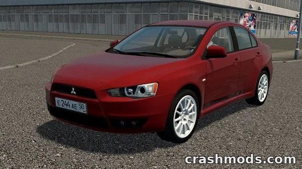 Mitsubishi Lancer X – 143 hp Front-Drive Car with CVT Gearbox City Car Driving mod screenshot