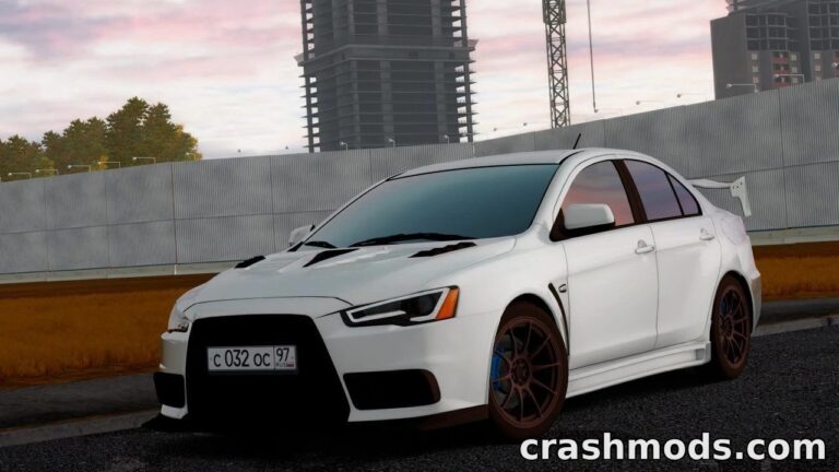 Mitsubishi Lancer X – 150 hp Sedan with 49 Configurations City Car Driving mod screenshot