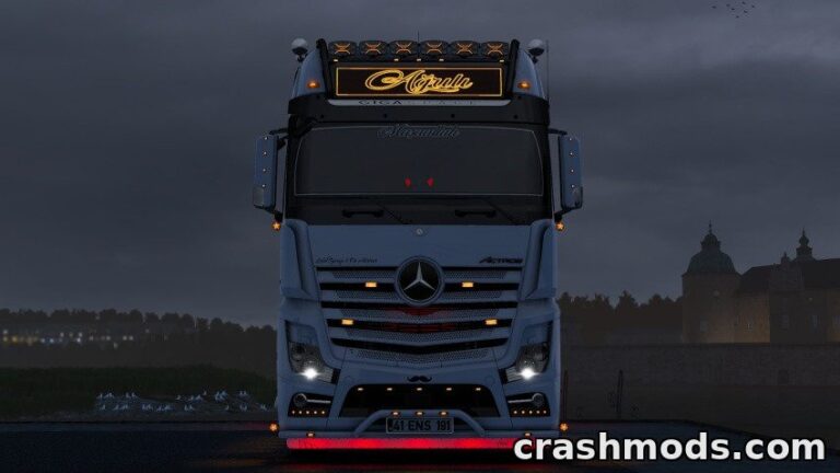 Modified Mercedes-Benz Actros 1851 – Custom Interior Truck Euro Truck Simulator 2 mod screenshot