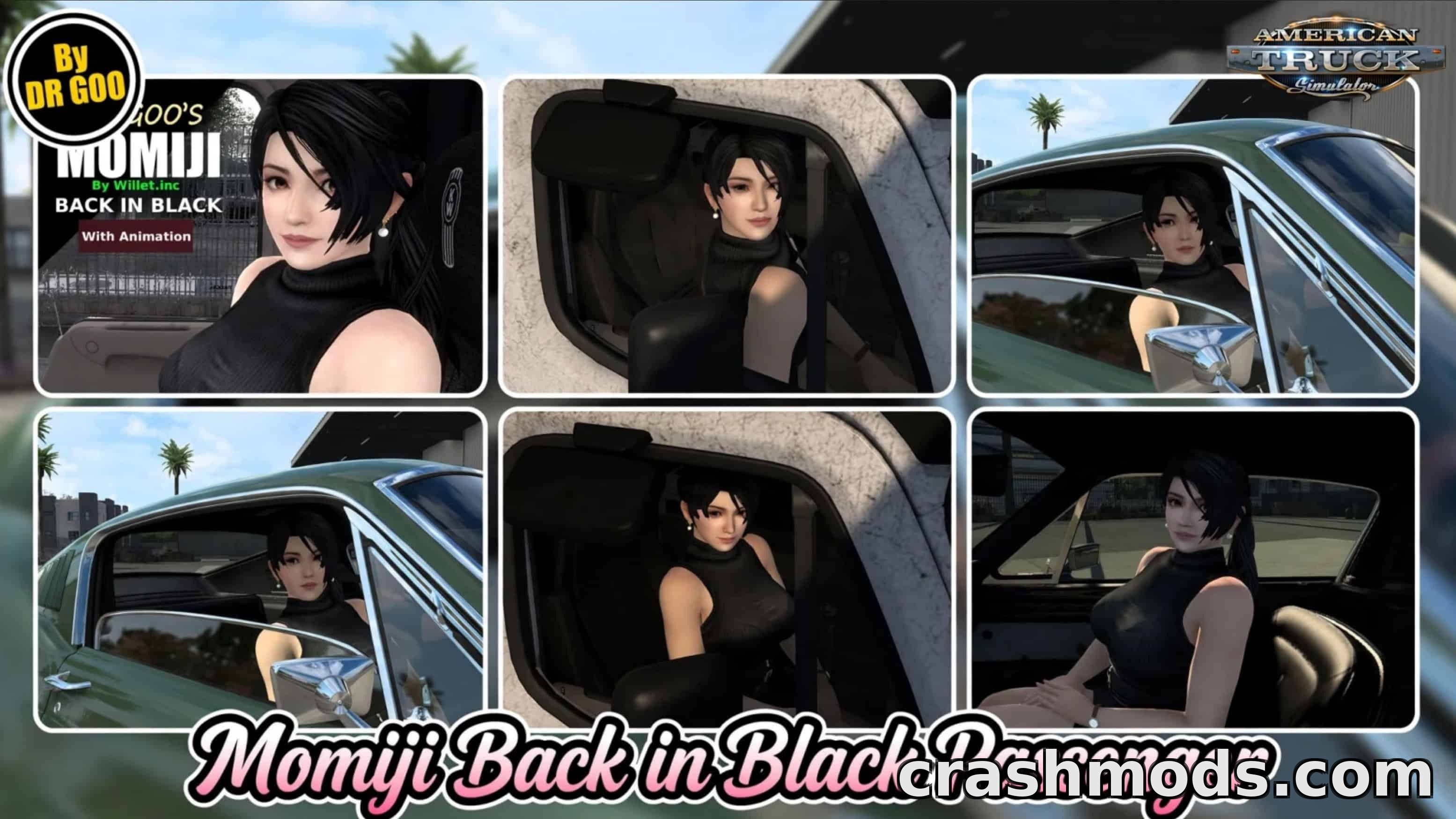 Momiji Back in Black Passenger – Animated Companion – screenshot 2