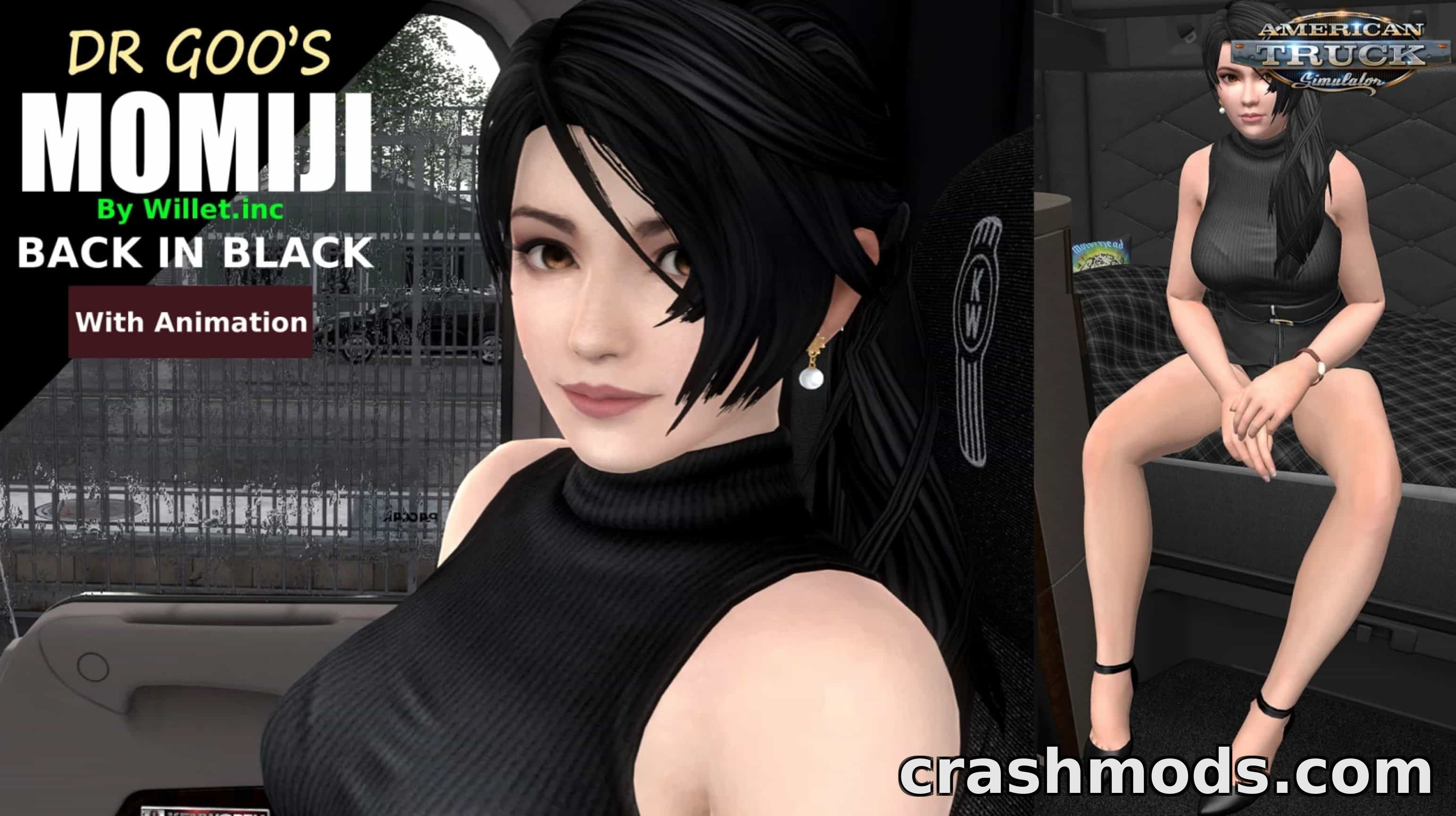 Momiji Back in Black Passenger – Animated Companion – screenshot 9