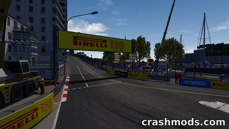 Monaco Formula 1 2022 Grand Prix Add-ons – Track Extension Assetto Corsa mod screenshot