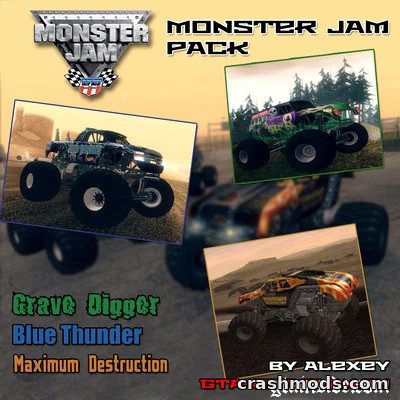 Monster Jam Trucks Pack – Three Monster Truck Replacements GTA San Andreas mod screenshot