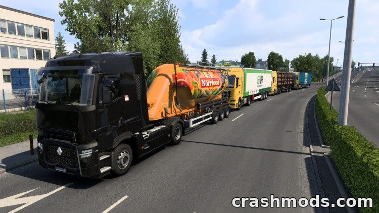 More Trucks for Traffic Density – More AI Trucks on the Road Euro Truck Simulator 2 mod screenshot