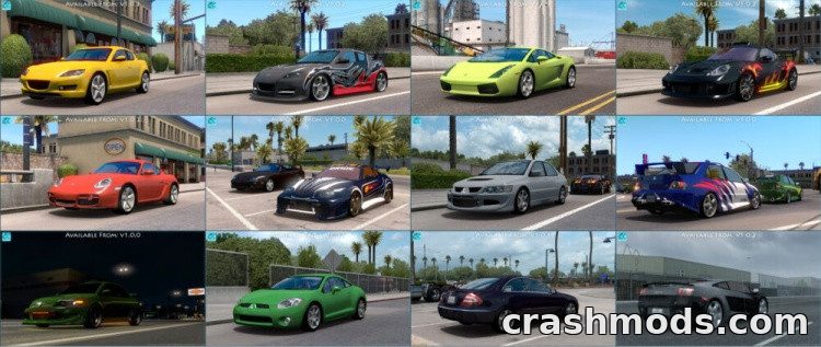 Need For Speed Traffic Pack – 27 Cars from the Racing Series Euro Truck Simulator 2 mod screenshot