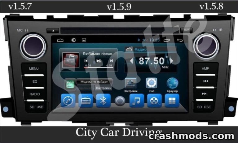 New Radio Stations – Expanded Music Selection for Driving City Car Driving mod screenshot