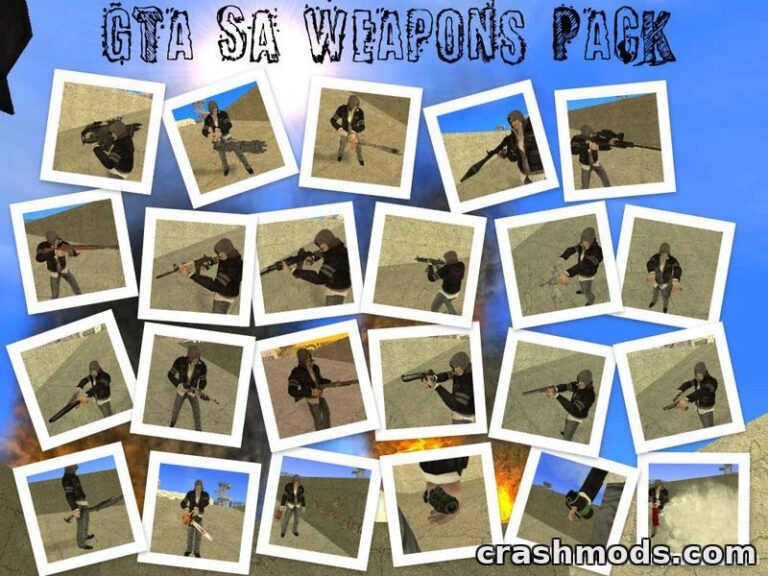 New Weapons Pack – Expanded Arsenal for Original Edition GTA San Andreas mod screenshot