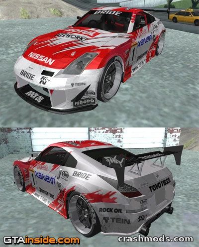 Nissan 350Z Xanavi – Racing Livery Sports Car GTA San Andreas mod screenshot