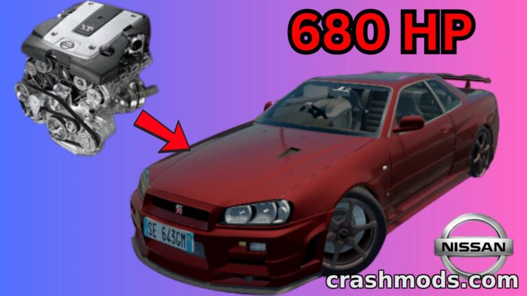 Nissan GT-R R34 – Realistic High-Quality Sports Car City Car Driving mod screenshot