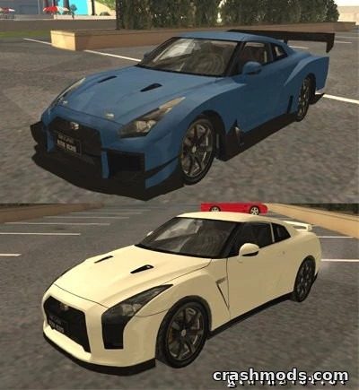 Nissan GT-R R35 – Sports Car Model by dewalk28 GTA San Andreas mod screenshot