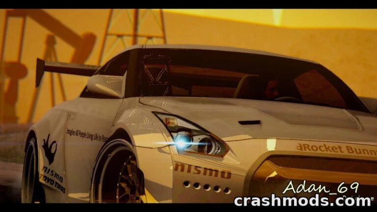 Nissan GT-R35 Rocket Bunny – Custom Sports Car Conversion GTA San Andreas mod screenshot