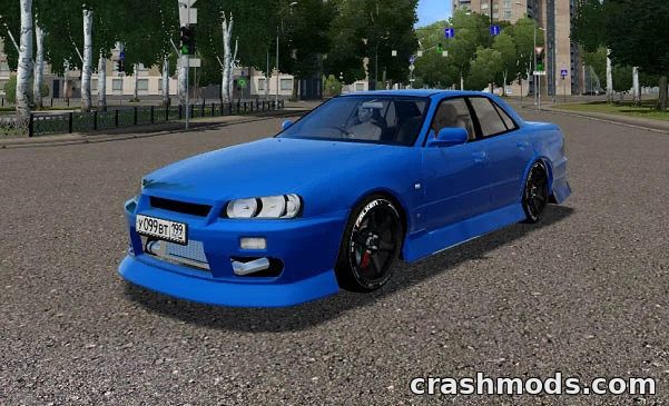 Nissan Skyline ER34 – Rear-Drive Sports Car That Drifts Well City Car Driving mod screenshot
