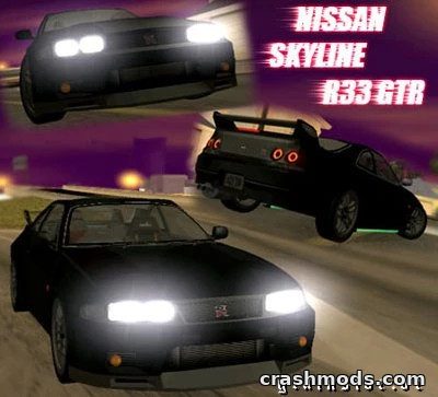 Nissan Skyline R33 GT-R – Restyled Japanese Sports Car GTA San Andreas mod screenshot