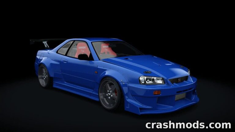 Nissan Skyline R34 Drift – Boost-Adjustable Drift Car Assetto Corsa mod screenshot