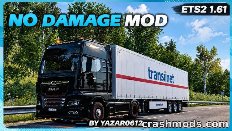 No Damage – Disable All Truck Trailer and Cargo Damage Euro Truck Simulator 2 mod screenshot