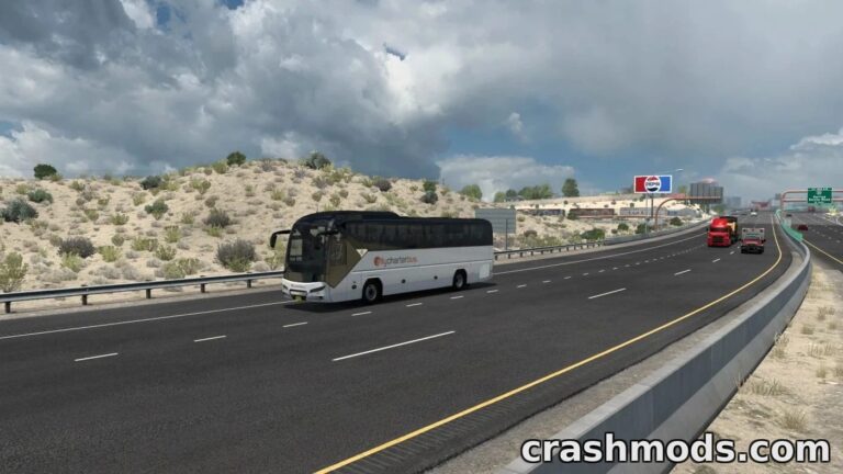 North America Bus Traffic Pack – Diverse AI Bus Additions American Truck Simulator mod screenshot
