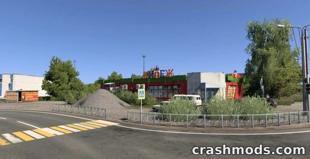Northern Beauty Addon – P-21 Road and New Cities Expansion Euro Truck Simulator 2 mod screenshot
