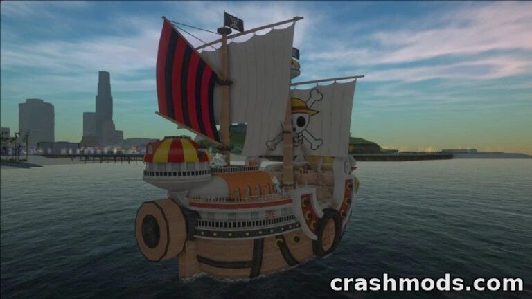 One Piece Thousand Sunny – Anime-Themed Pirate Ship for Boats GTA San Andreas mod screenshot