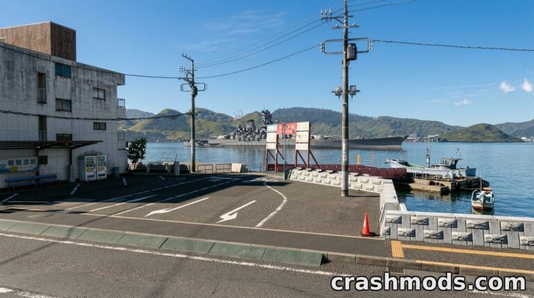 Onomichi, Hiroshima – Detailed Coastal City Map BeamNG.drive mod screenshot