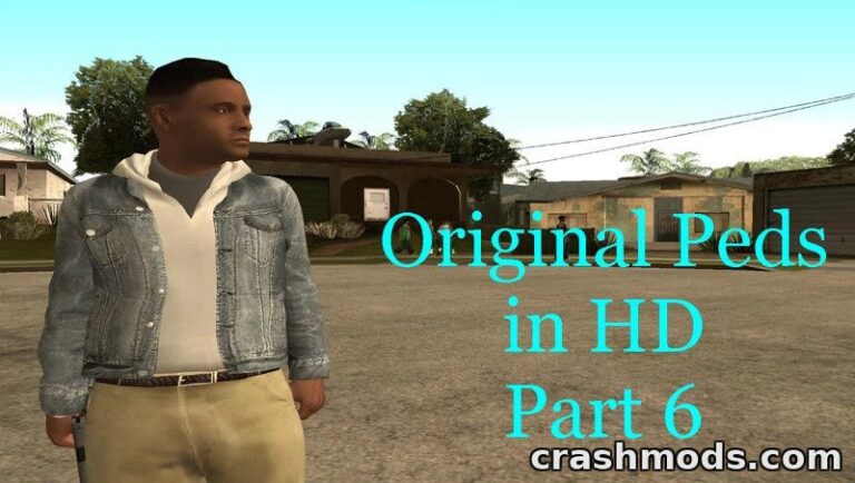 High-definition character skin from the "Original HD Peds Pack Part 6" mod for GTA San Andreas, showcasing a stylish character.