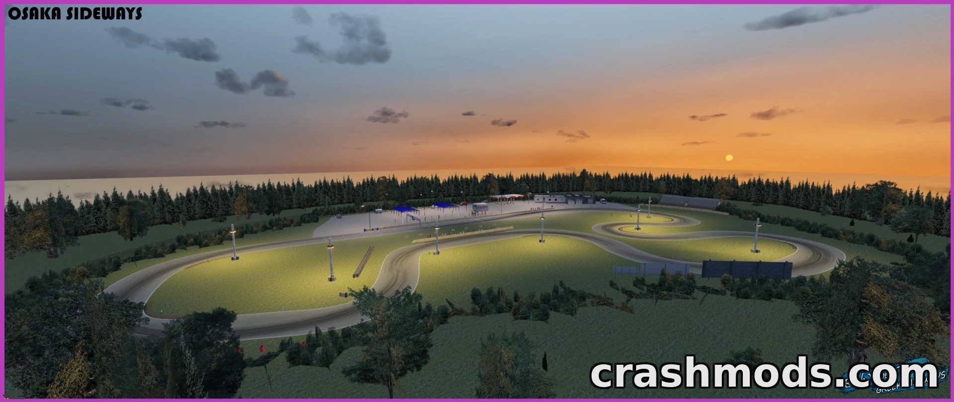 Osaka Sideways – Fictional Night Street Drift Track – screenshot 2