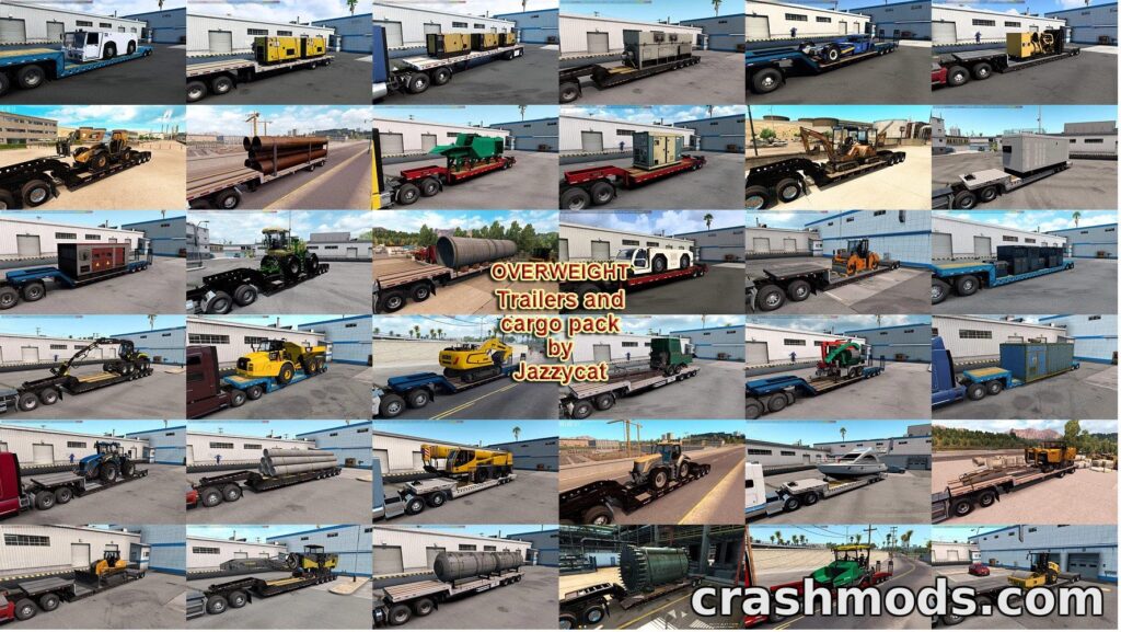 Overweight Trailers and Cargo Pack – Heavy Haul Expansion American Truck Simulator mod screenshot