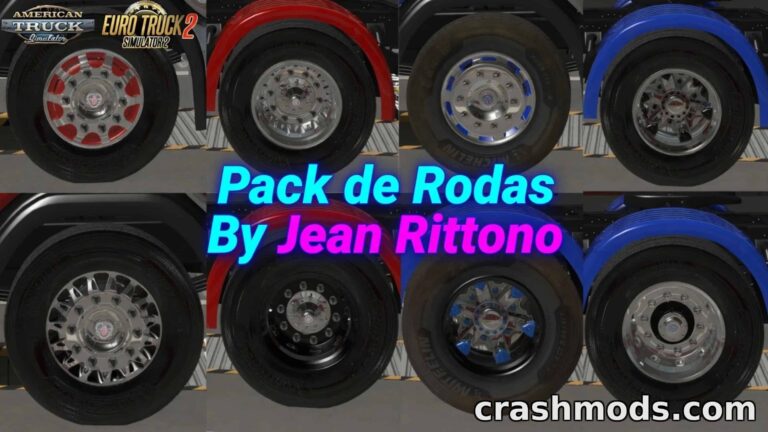 Pack de Rodas – Realistic Wheel & Rim Pack American Truck Simulator mod screenshot