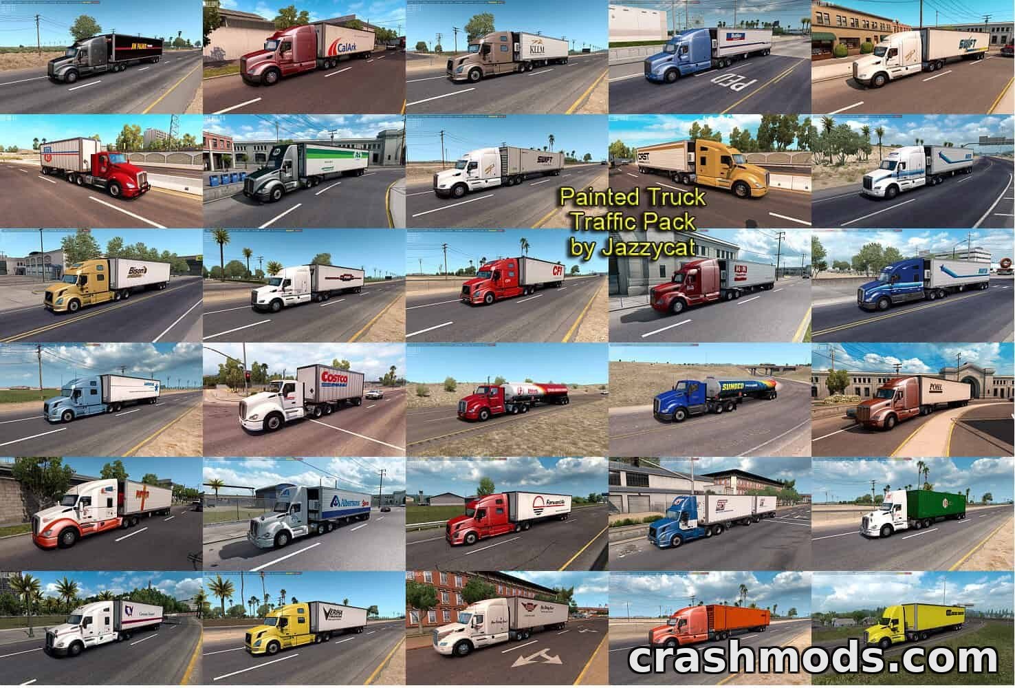 Painted Truck Traffic Pack – Realistic AI Traffic Skins – screenshot 3
