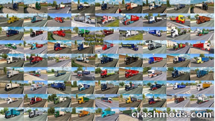Painted Truck Traffic Pack – Over 1100 Real Company Liveries – screenshot 2
