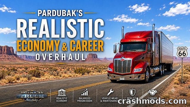 Pardubák’s Economy Overhaul – Realistic US Trucking Finances American Truck Simulator mod screenshot