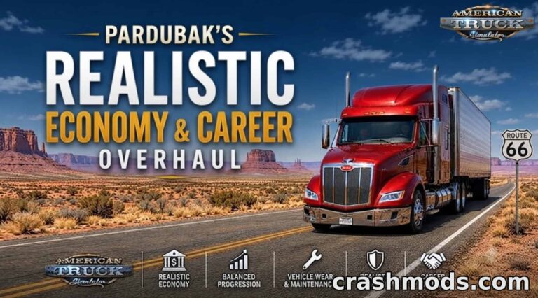 Pardubák’s Economy Overhaul – Realistic Trucking Finances American Truck Simulator mod screenshot