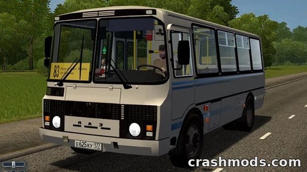 PAZ 32053 – Classic Russian City Bus Pazik City Car Driving mod screenshot