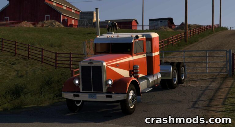 Peterbilt 358 – Classic Tilt-Hood Truck American Truck Simulator mod screenshot